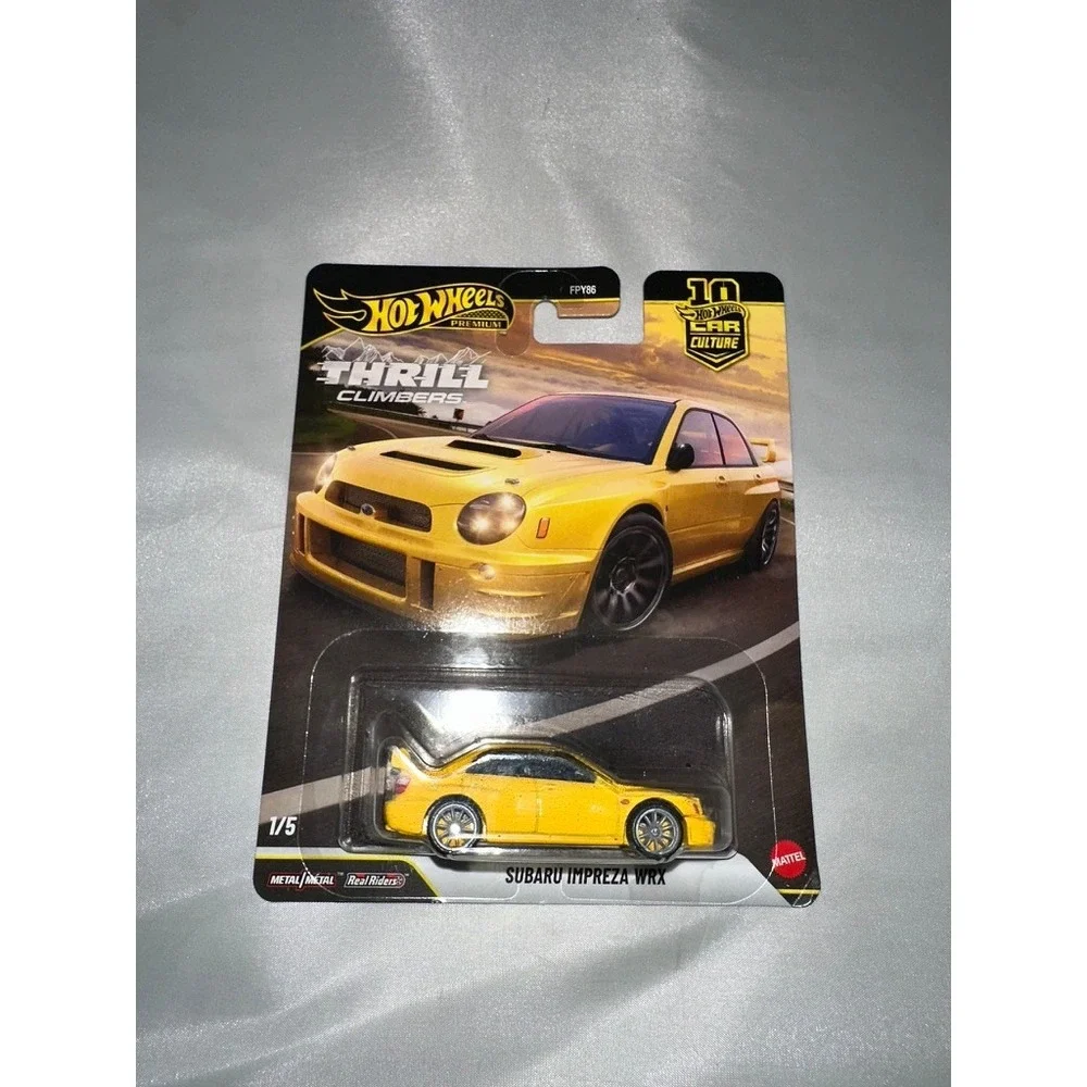 Hot Wheels‎ Premium Thrill Climbers Subaru Impreza WRX Yellow 1/5 Real Riders